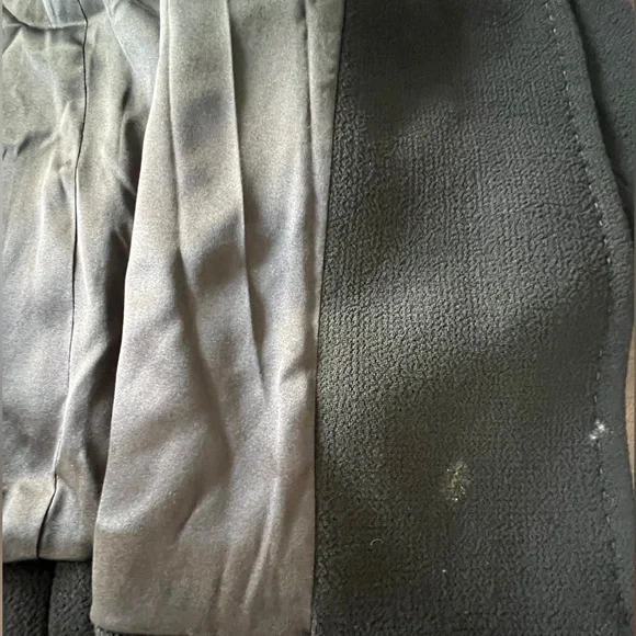 Dolce & Gabbana Black Wool Crepe Contrast Trim Detail Button Front Coat Size 46 - Picture 10 of 16